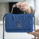 CHANEL 22P DENIM SLIVER 19 BAG