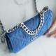 CHANEL 22P DENIM SLIVER 19 BAG