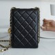 CHANEL PEARL CRUSH PHONE HOLDER WITH CHAIN BAG