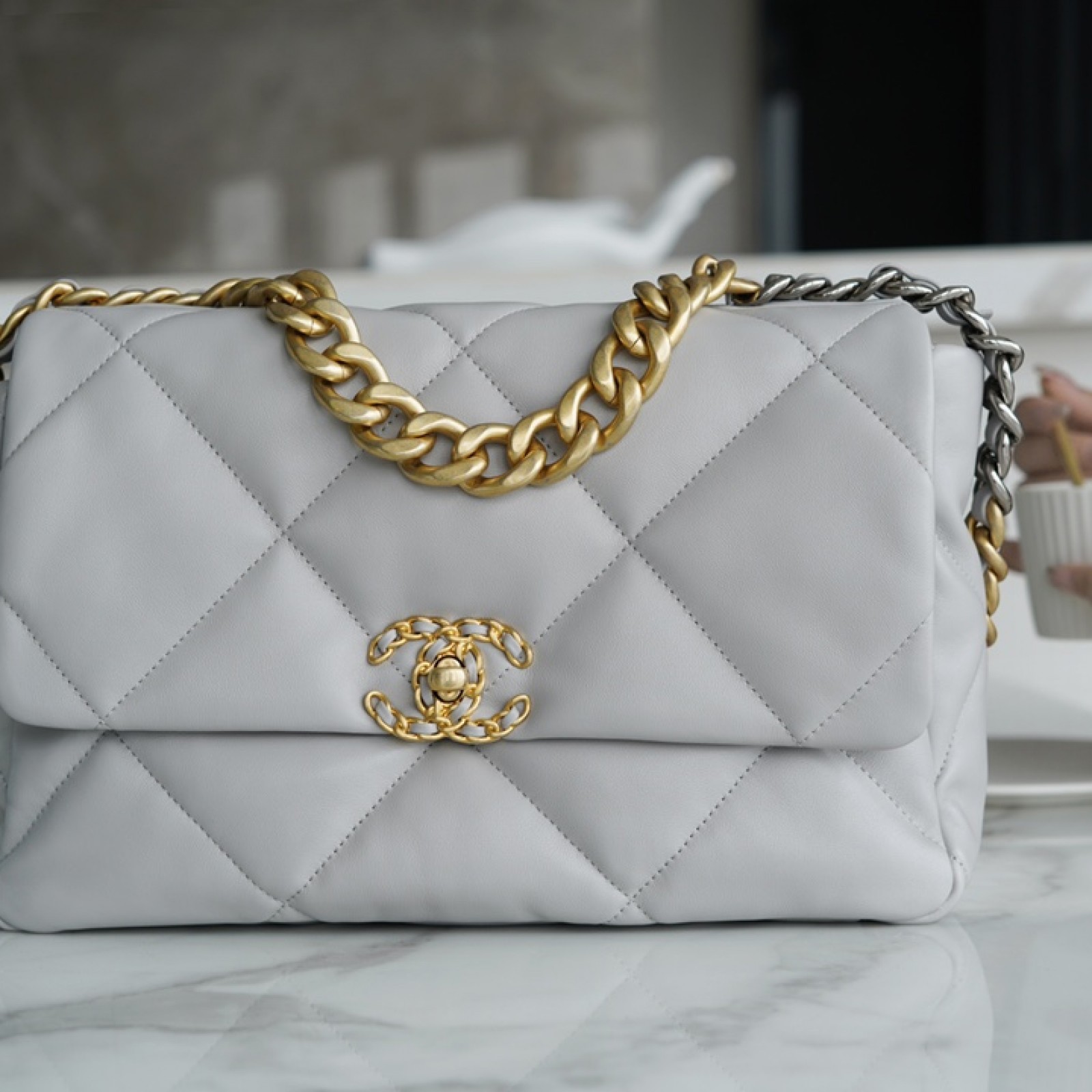 CHANEL MEDIUM 19 FLAP BAG