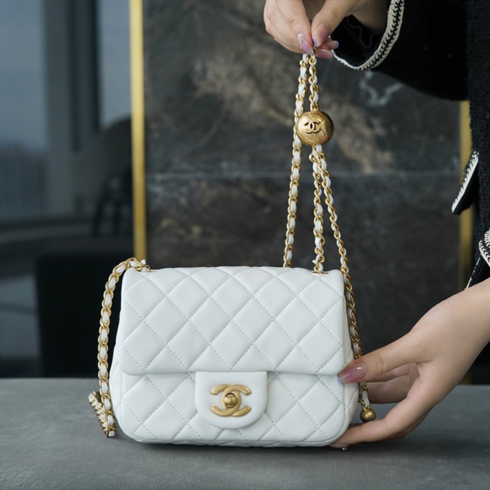 CHANEL PEARL CRUSH MINI FLAP BAG