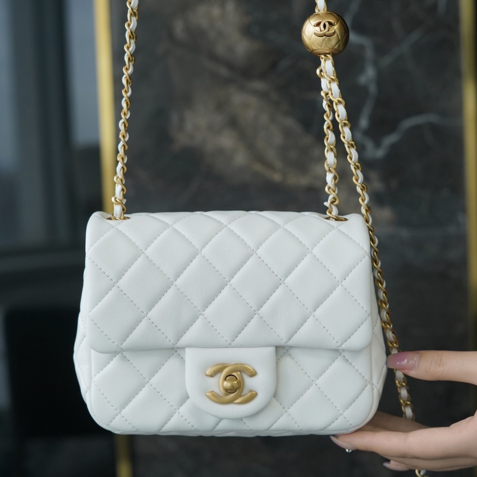 CHANEL PEARL CRUSH MINI FLAP BAG