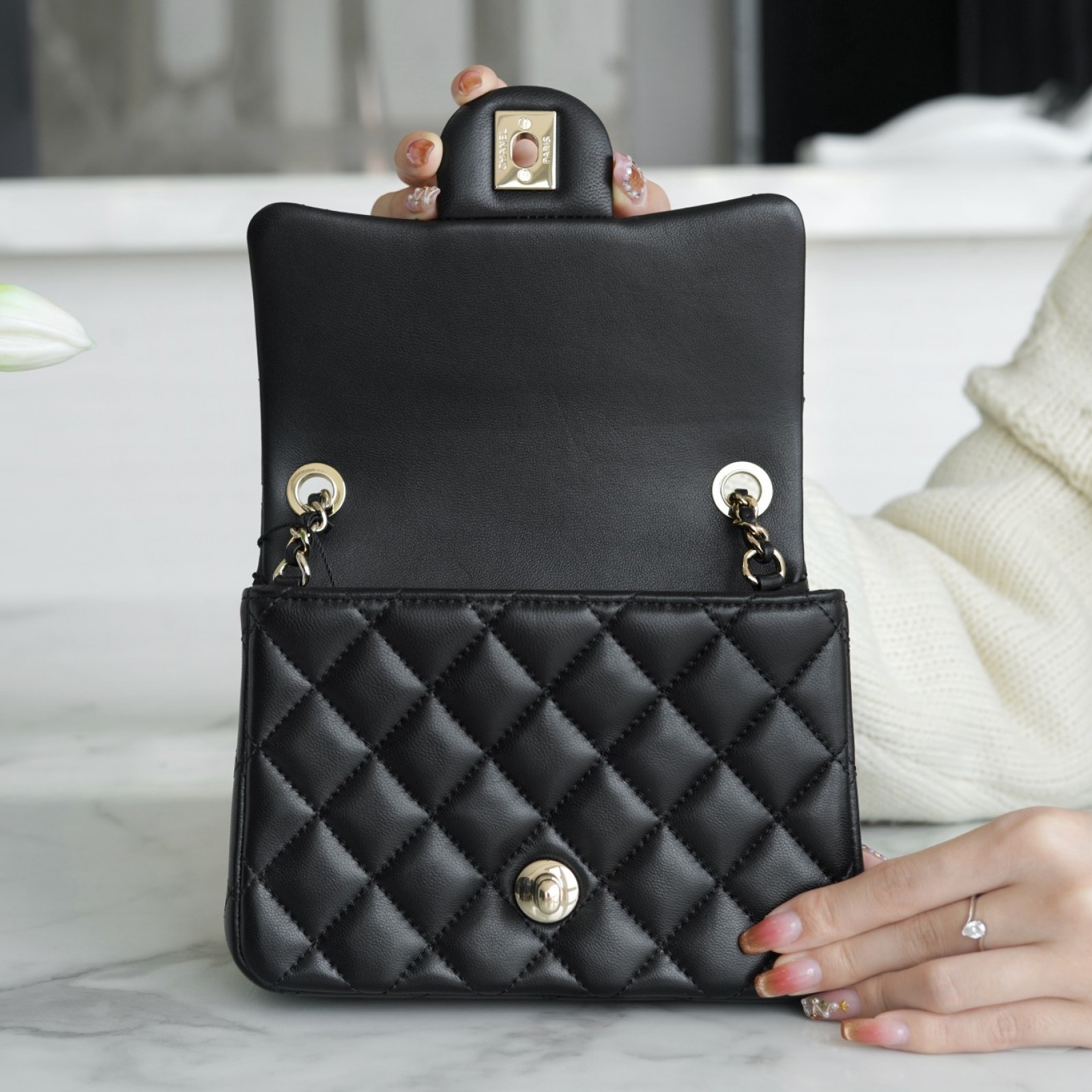 CHANEL PEARL CRUSH MINI FLAP BAG