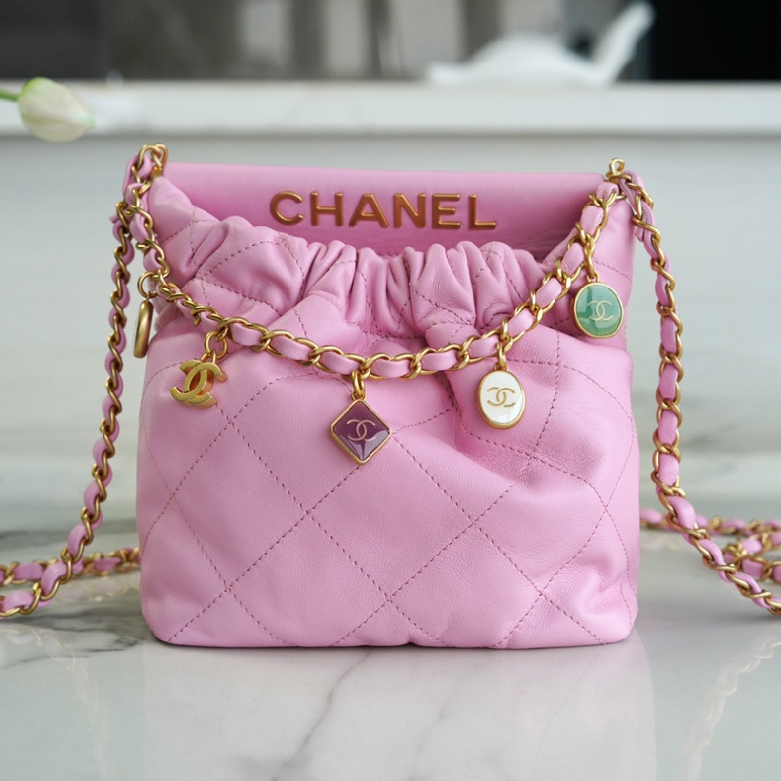 CHANEL MINI BUCKET BAG