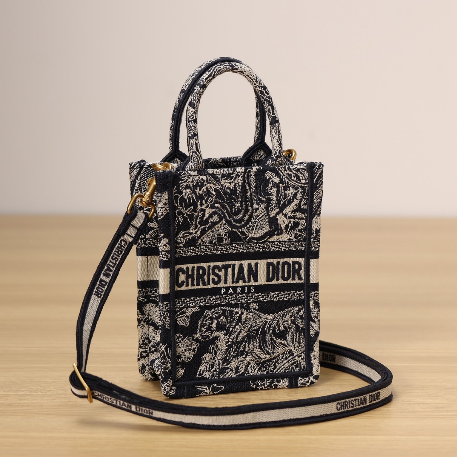 DIOR Mini Book Tote Phone Bag