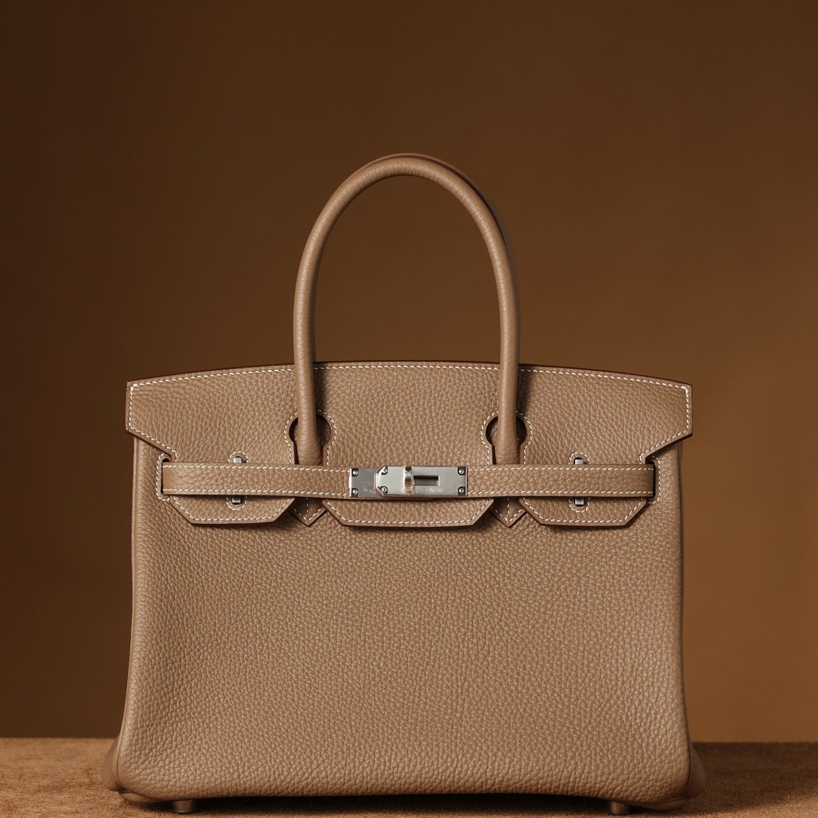 HERMÈS Birkin 30 ÉToupe Togo