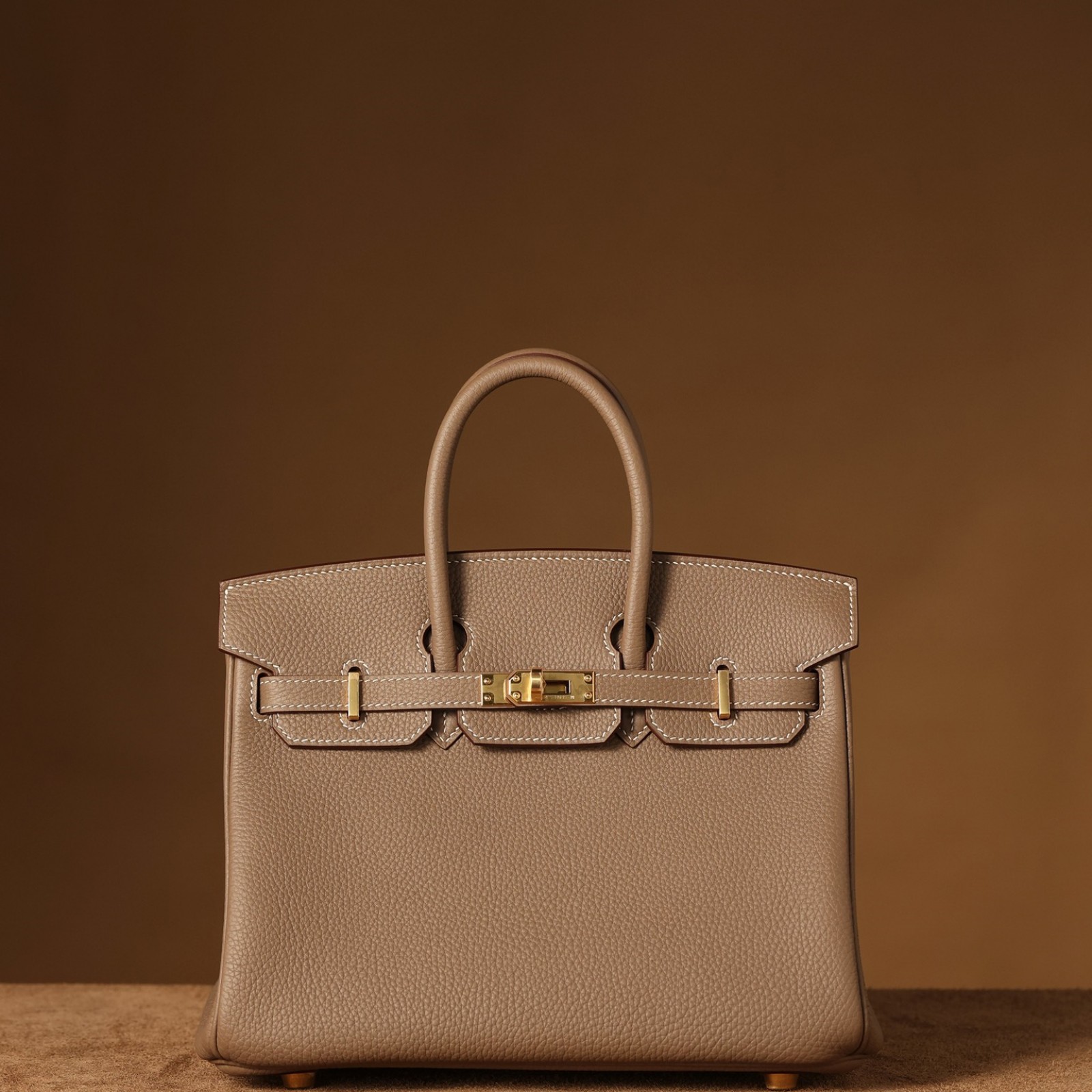 HERMÈS Birkin 25 Etoupe Togo