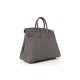 HERMÈS Birkin 25 Etain Togo