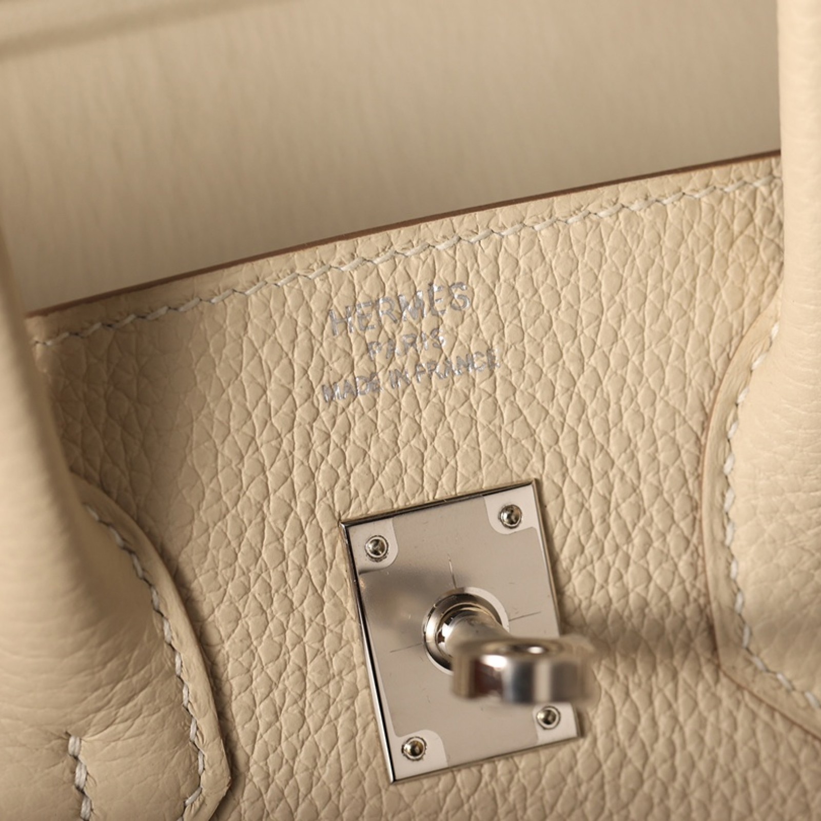 HERMÈS Birkin 25 Craie Togo