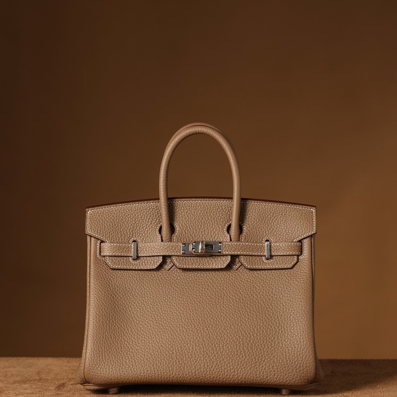 HERMÈS Birkin 25 Etoupe Togo