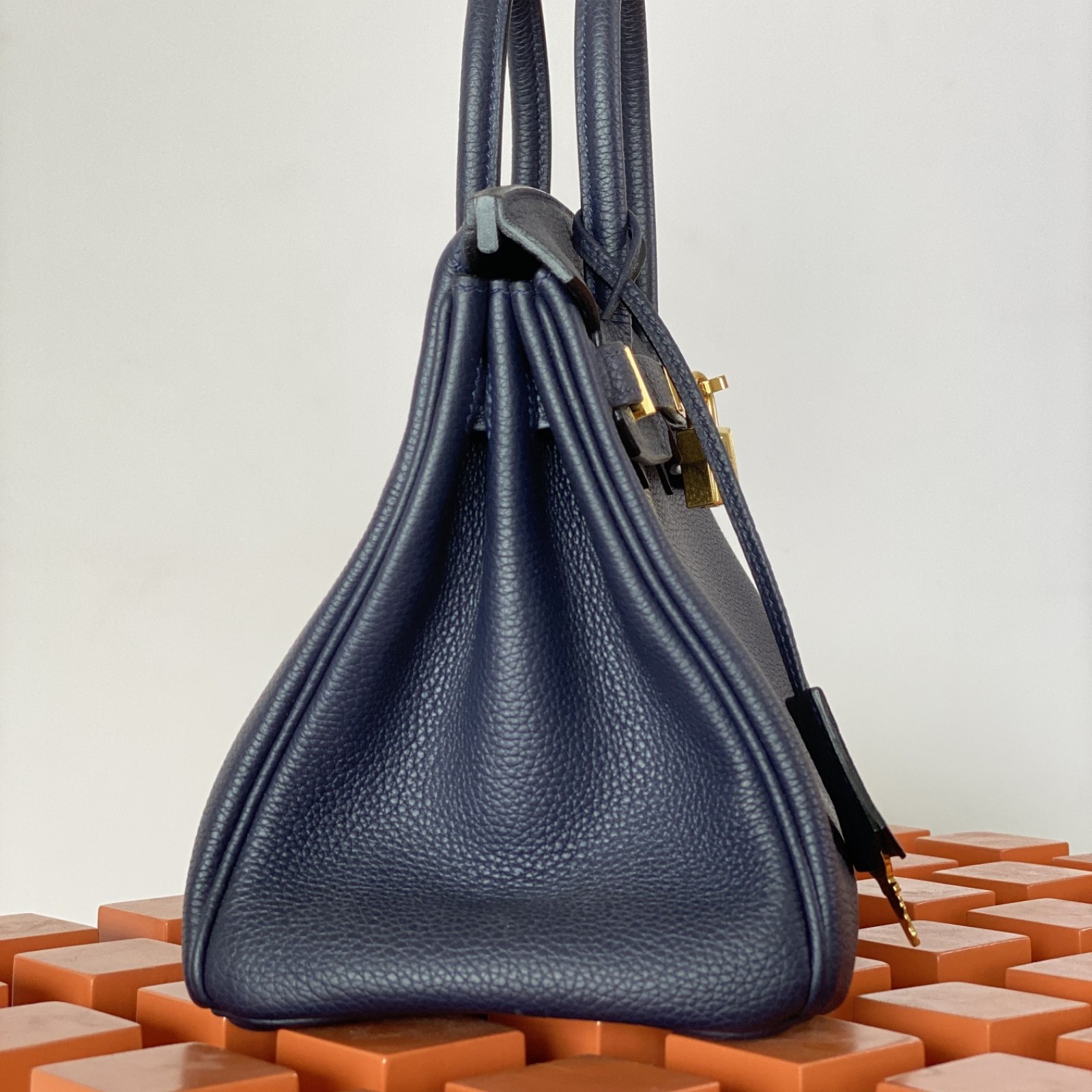 HERMÈS Birkin 25 Bleu Nuit Togo