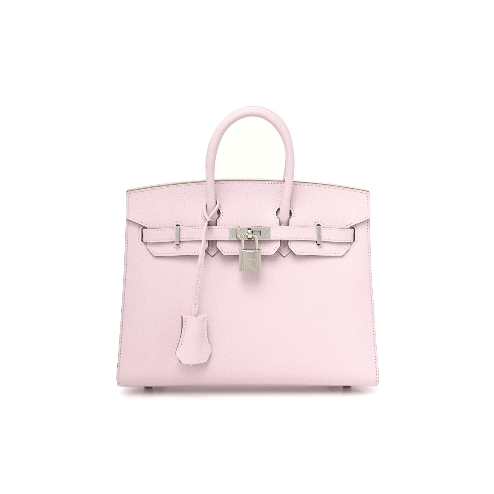 HERMÈS Birkin Sellier 25 Mauve Pale Epsom