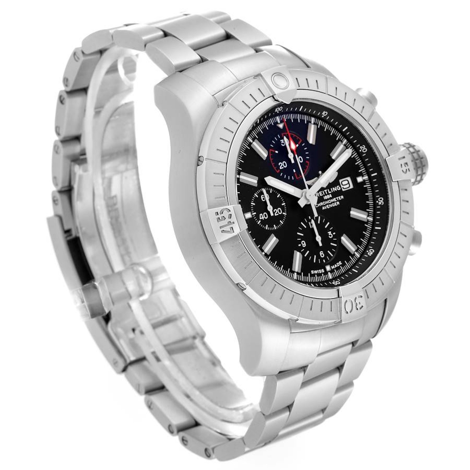 Breitling Aeromarine Super Avenger Steel Mens Watch A13375