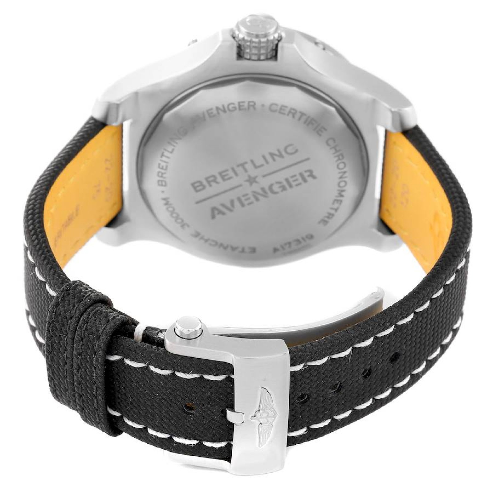 Breitling Avenger 45 Seawolf Yellow Dial Steel Mens Watch A17319