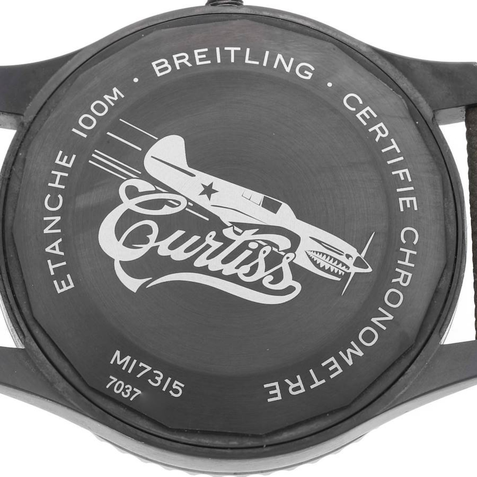 Breitling Aviator 8 Curtiss Warhawk Black Steel Watch A17315