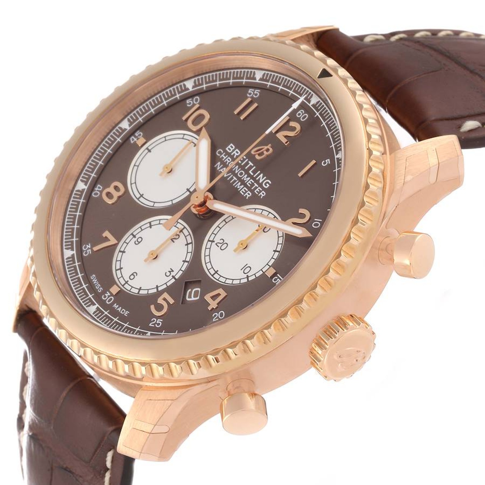 Breitling Navitimer Aviator 8 B01 Rose Gold Mens Watch RB0117