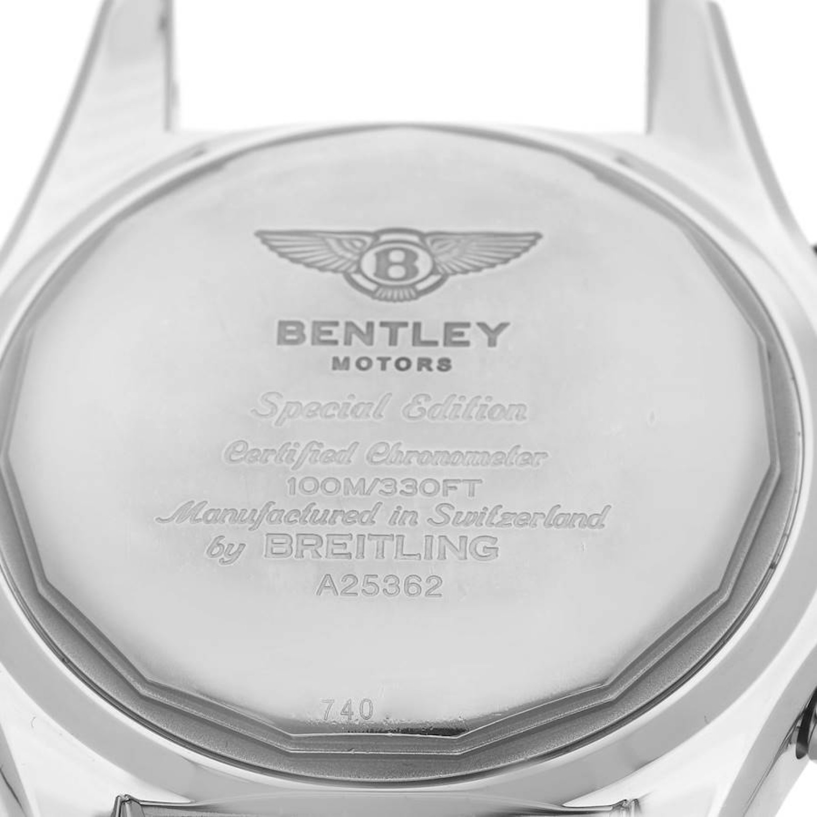 Breitling Bentley Motors Blue Dial Chronograph Steel Mens Watch A25362