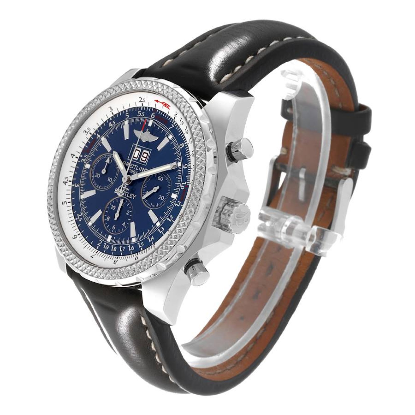 Breitling Bentley Motors Chronograph Blue Dial Mens Watch A44362