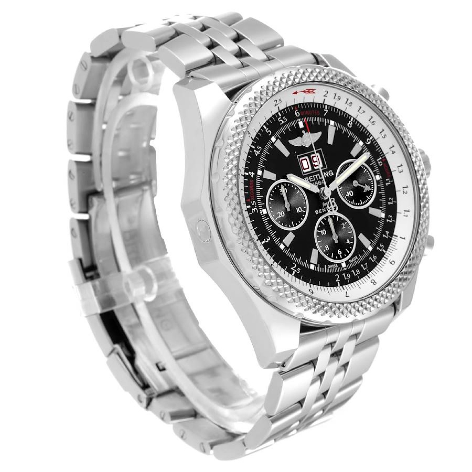 Breitling Bentley 6.75 Speed Chronograph Steel Mens Watch A44364