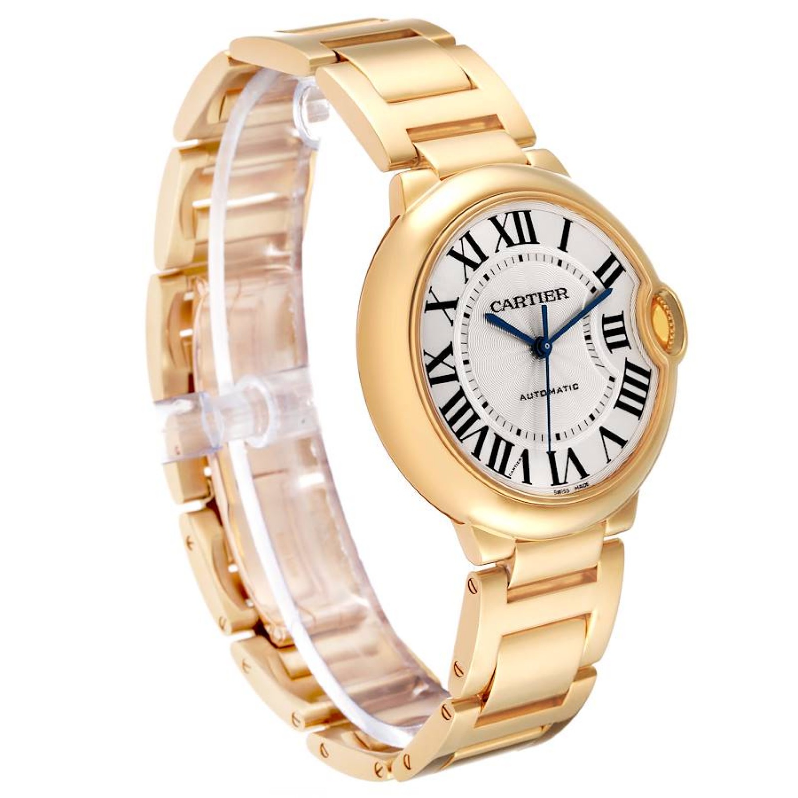 Cartier Ballon Bleu Yellow Gold Mens Watch W69003Z2