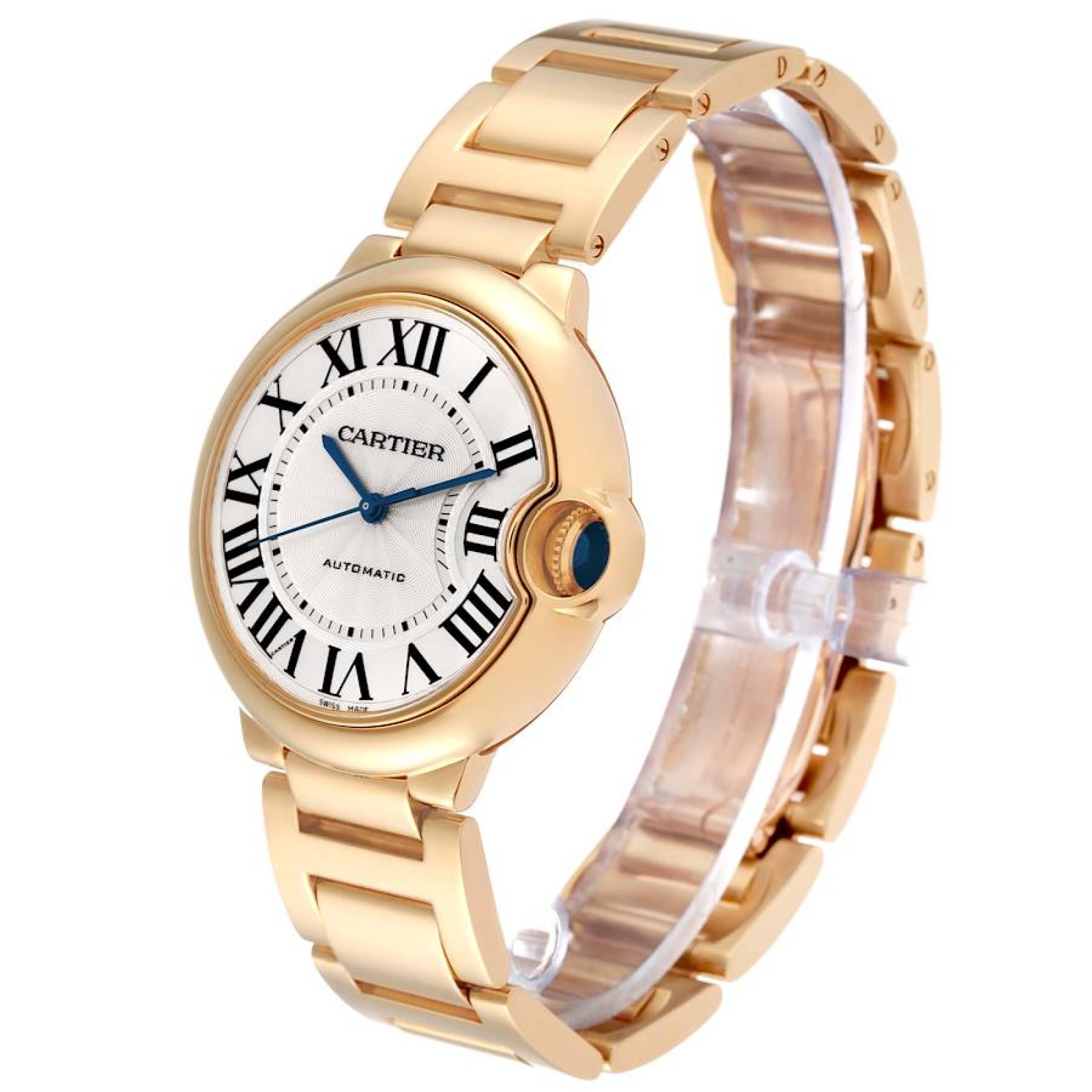 Cartier Ballon Bleu Yellow Gold Mens Watch W69003Z2