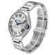 Cartier Ballon Bleu 42 Automatic Silver Dial Steel Mens Watch W69012Z4