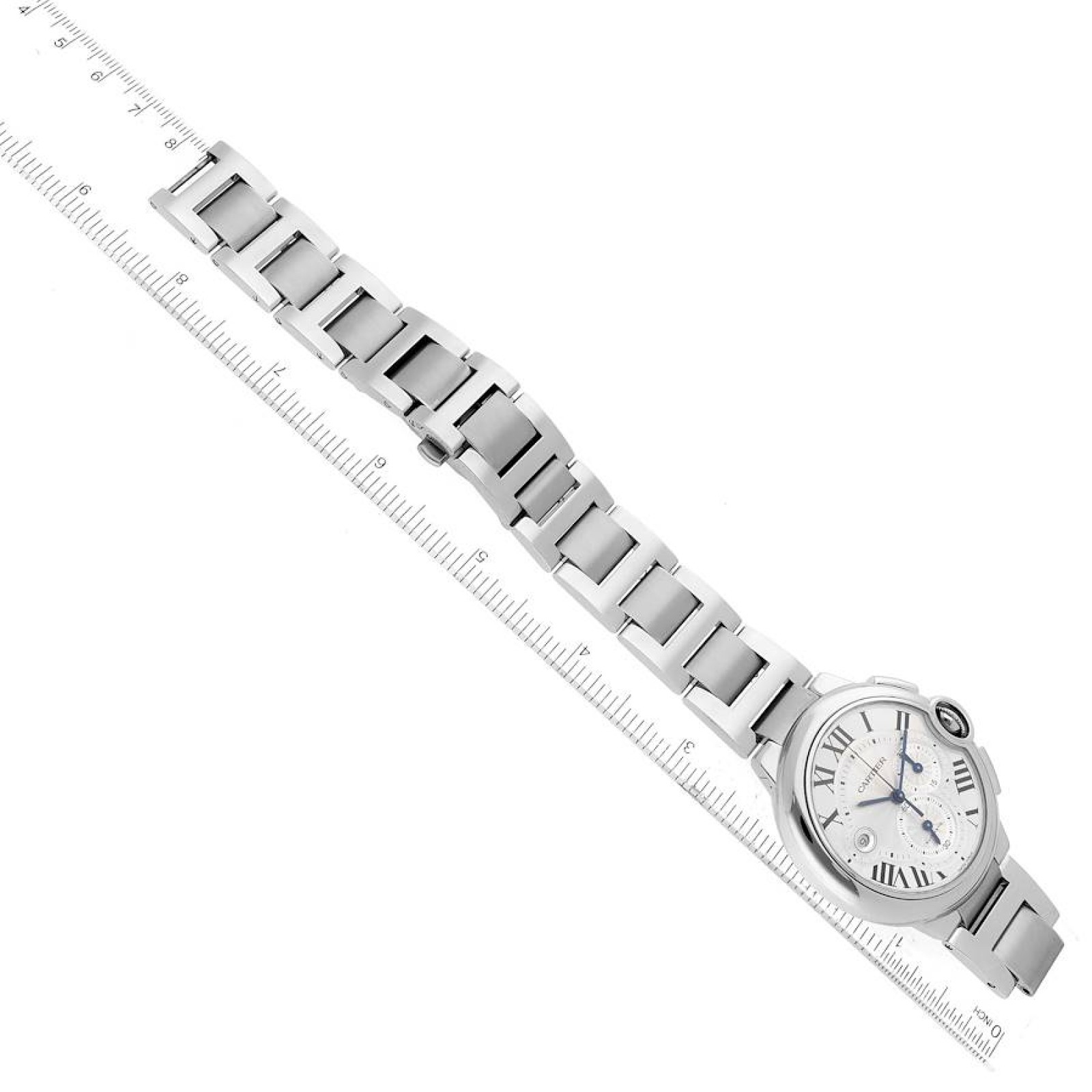 Cartier Ballon Bleu XL Silver Dial Steel Mens Watch W6920002