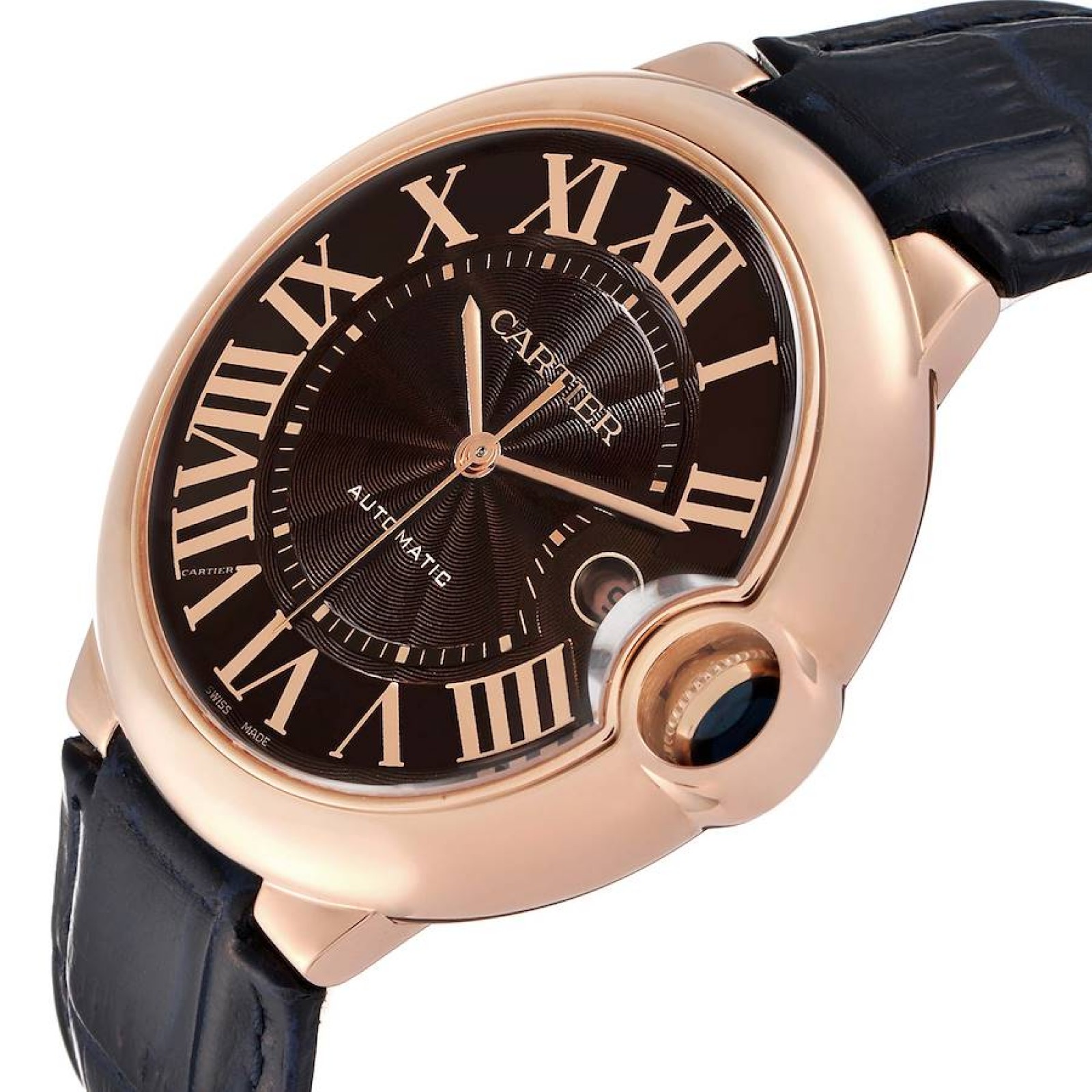 Cartier Ballon Bleu 42 mm Rose Gold Automatic Mens Watch W6920037