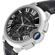 Cartier Ballon Bleu Black Dial Chronograph Steel Mens Watch W6920052