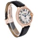 Cartier Ballon Bleu 42mm Rose Gold Diamond Mens Watch WE900851