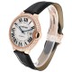 Cartier Ballon Bleu 42mm Rose Gold Diamond Mens Watch WE900851