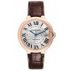 Cartier Ballon Bleu Rose Gold Silver Dial Mens Watch WGBB0035