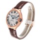 Cartier Ballon Bleu Rose Gold Silver Dial Mens Watch WGBB0035