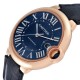 Cartier Ballon Bleu 42 Automatic Blue Dial Rose Gold Mens Watch WGBB0036