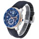 Cartier Calibre Diver Steel Rose Gold Blue Dial Mens Watch W2CA0008