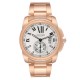 Cartier Calibre Rose Gold Silver Dial Automatic Mens Watch W7100018