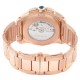 Cartier Calibre Silver Dial Rose Gold Chronograph Mens Watch W7100047