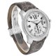 Cartier Calibre Silver Dial White Gold Diamond Mens Watch WF100003