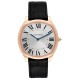 Cartier Drive de Cartier Rose Gold Silver Dial Mens Watch WGNM0006