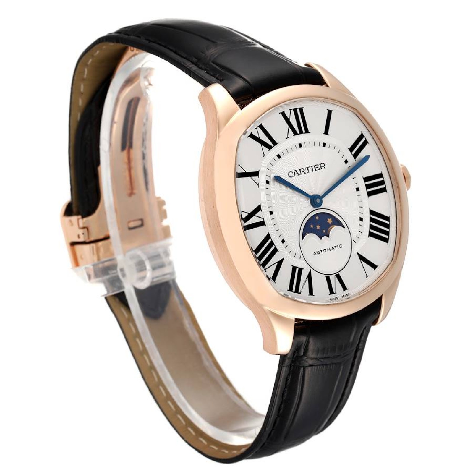 Cartier Drive de Cartier Rose Gold Moonphase Mens Watch WGNM0008