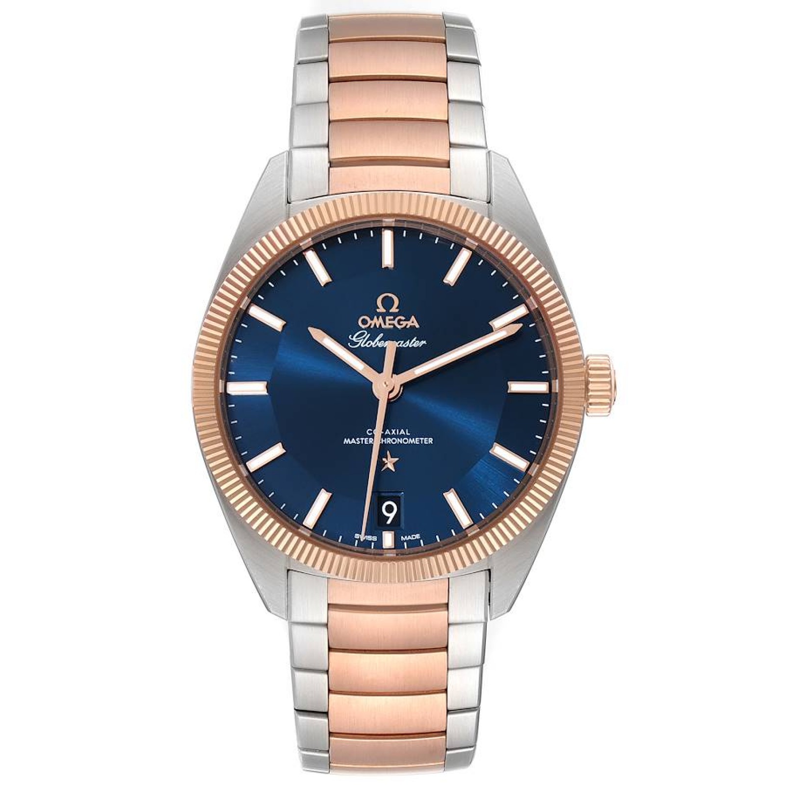 Omega Constellation Globemaster Steel Rose Gold Watch 130.20.39.21.03.001