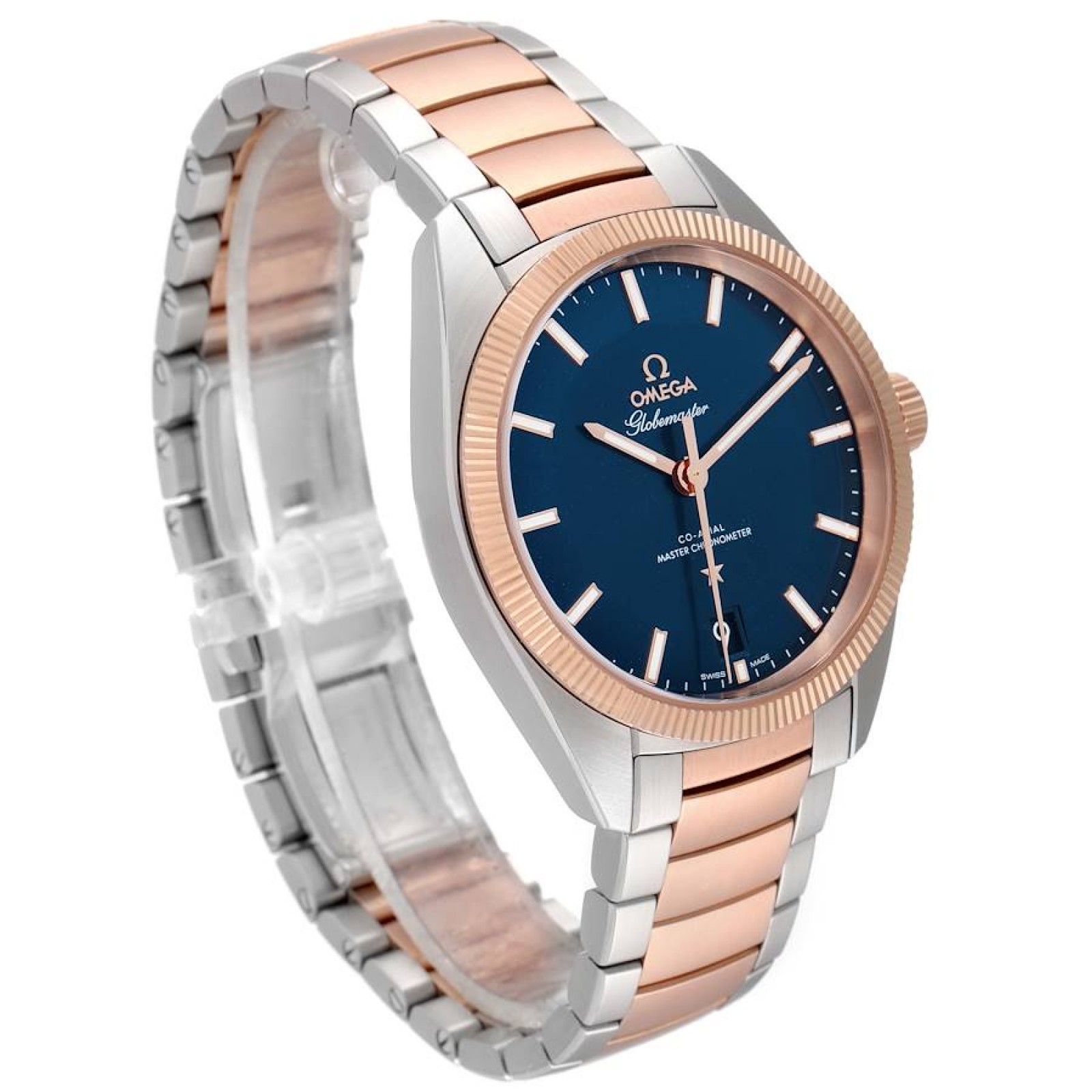 Omega Constellation Globemaster Steel Rose Gold Watch 130.20.39.21.03.001