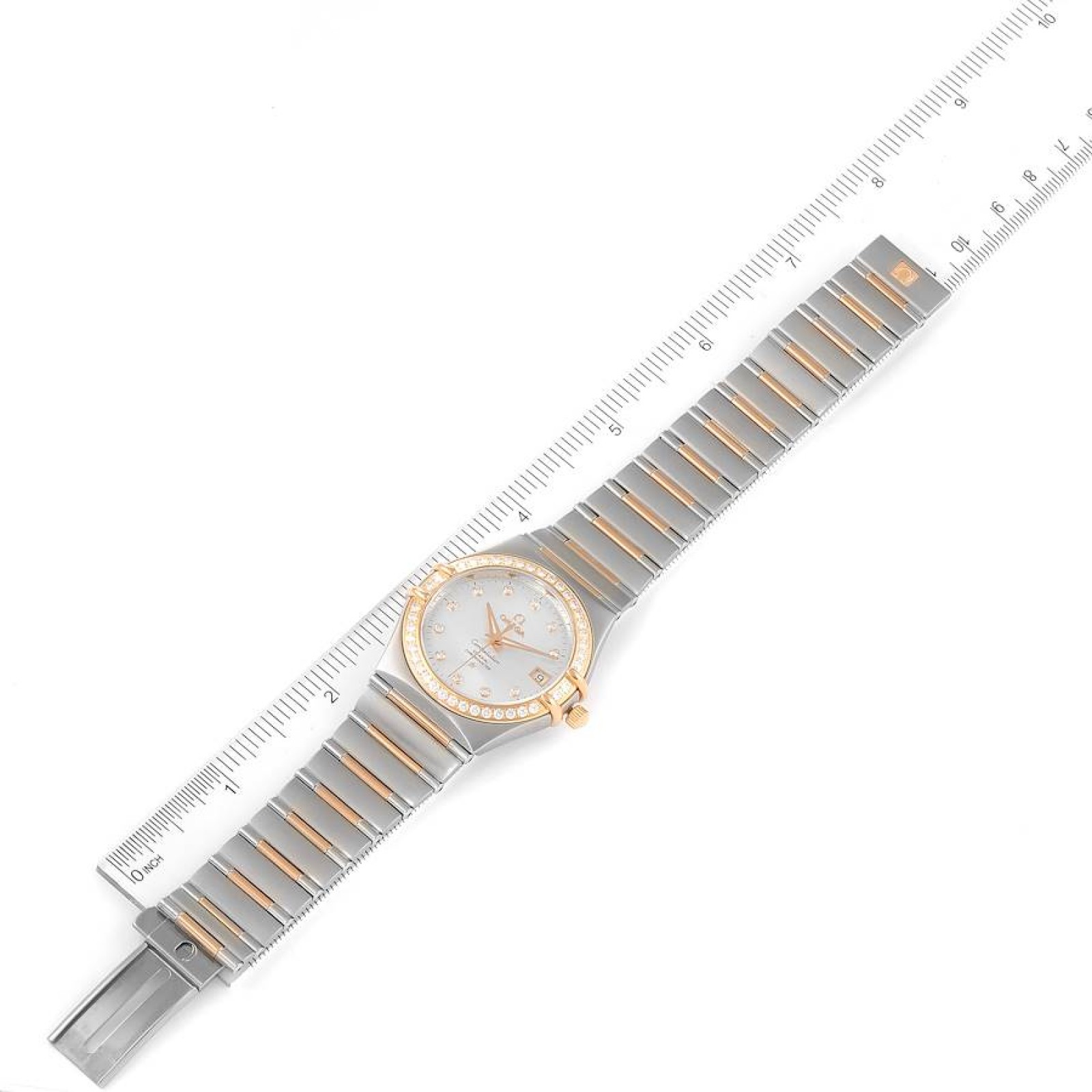 Omega Constellation 160 Years Steel Rose Gold Diamond Watch 111.25.36.20.52.001