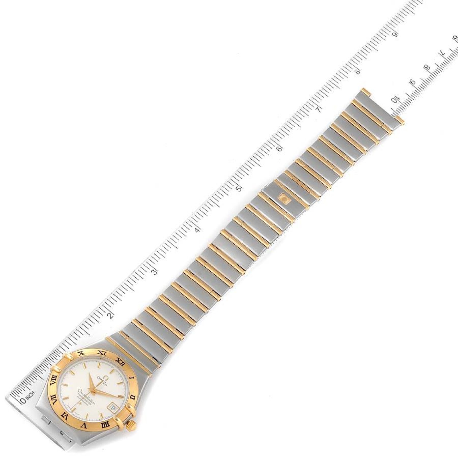 Omega Constellation Mens Steel 18K Yellow Gold Mens Watch 1202.30.00