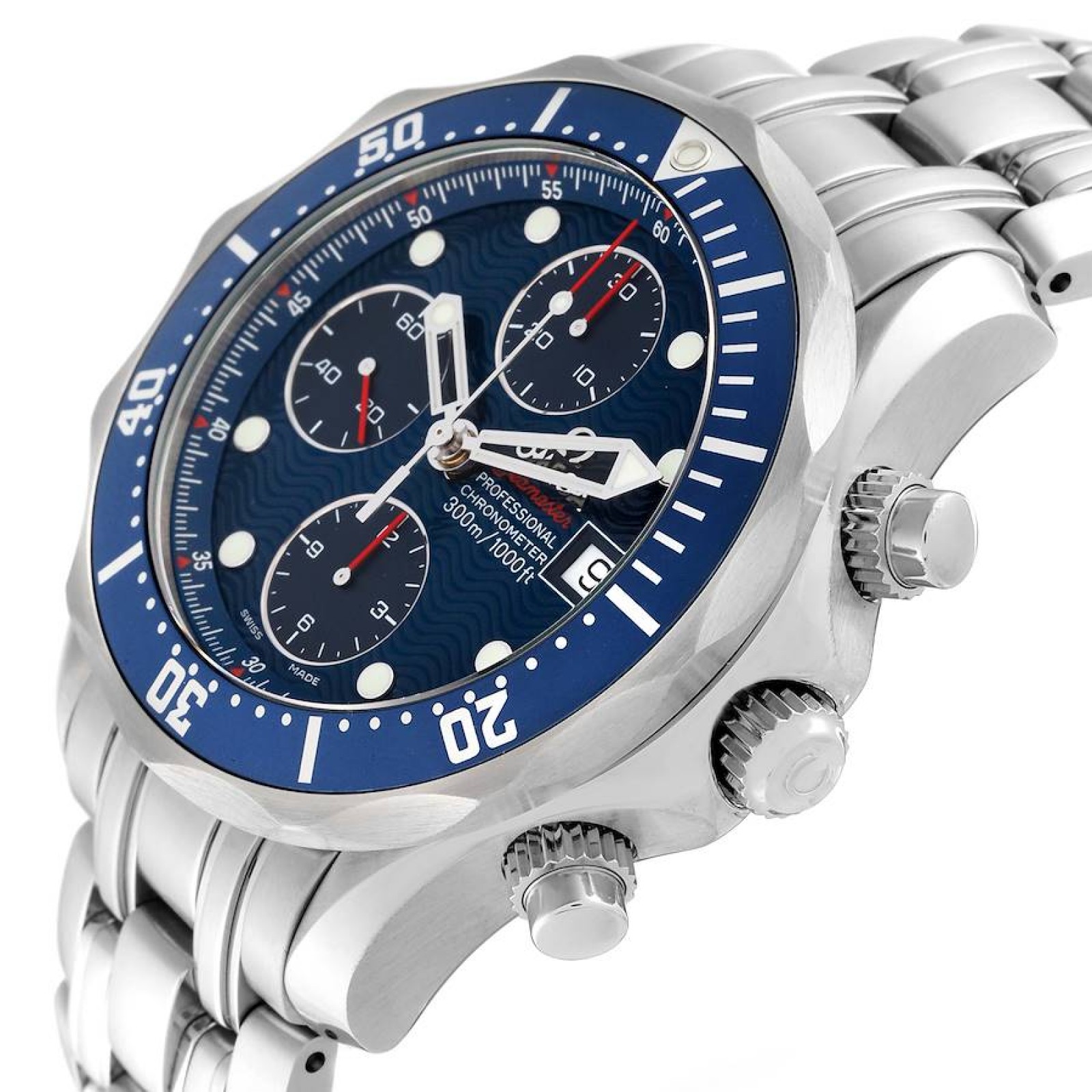 Omega Seamaster 300M Chronograph Steel Mens Watch 2225.80.00