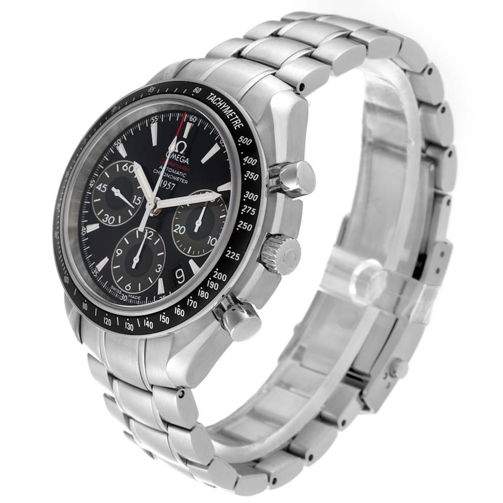 Omega Speedmaster Date Black Dial Limited Edition Steel Watch 323.30.40.40.01.001