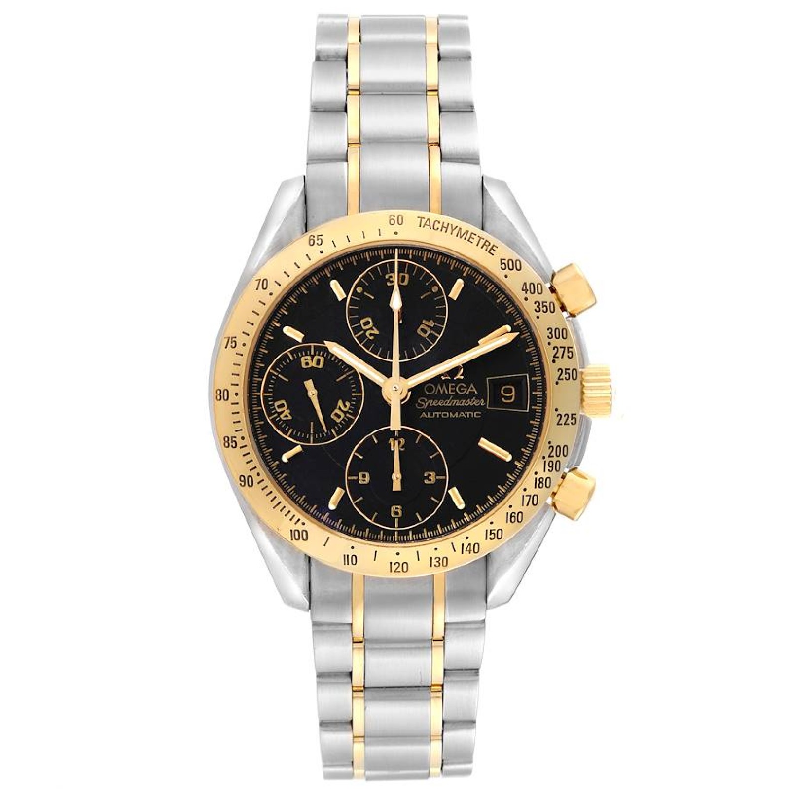 Omega Speedmaster Steel Yellow Gold Automatic Mens Watch 3313.50.00