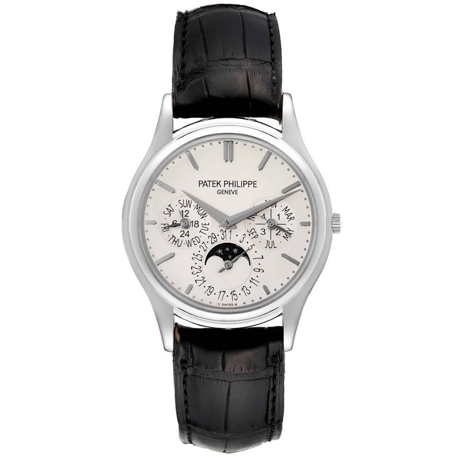 Patek Philippe Calatrava White Gold Grand Complications Mens Watch 5140G