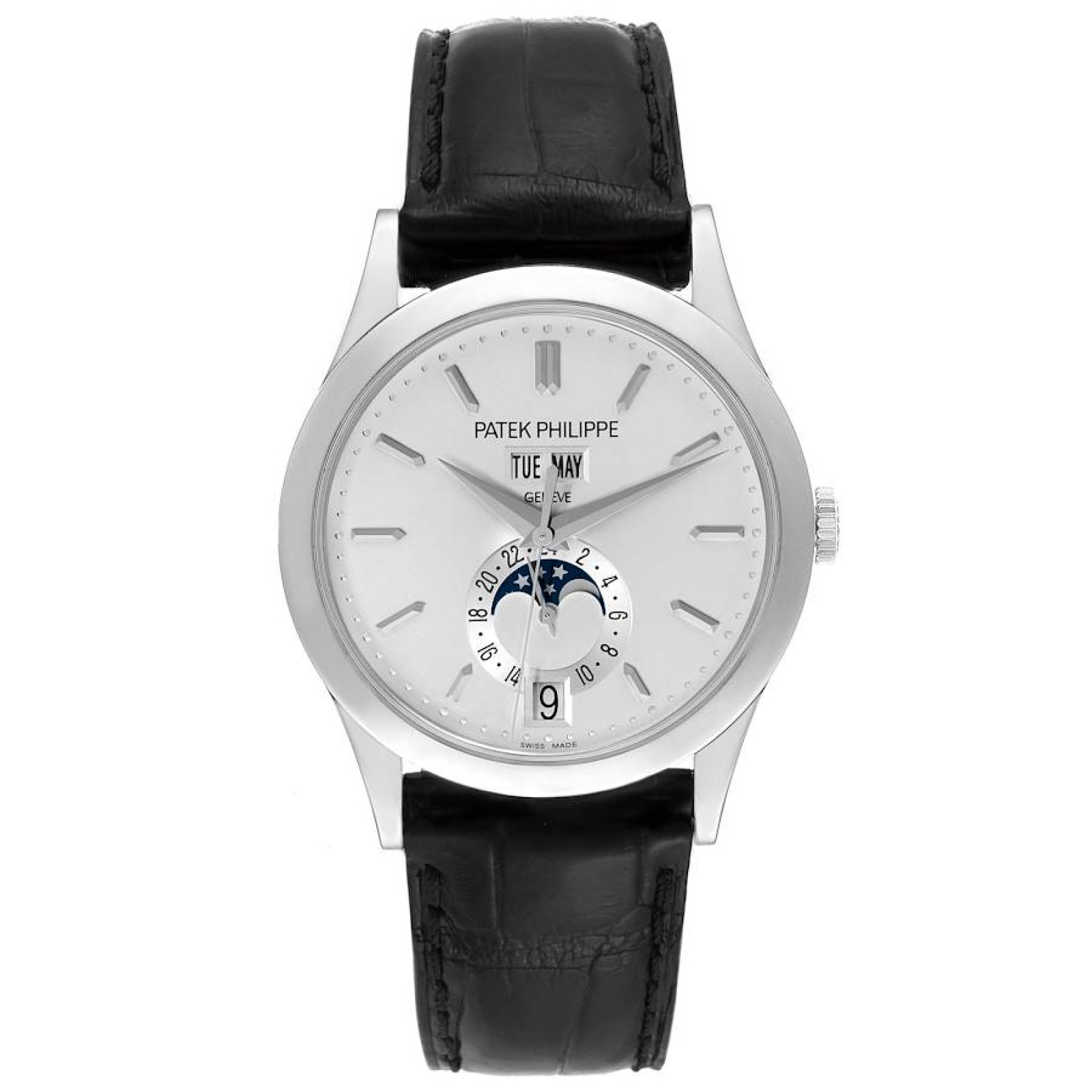 Patek Philippe Complications Annual Calendar White Gold Mens Watch 5396g