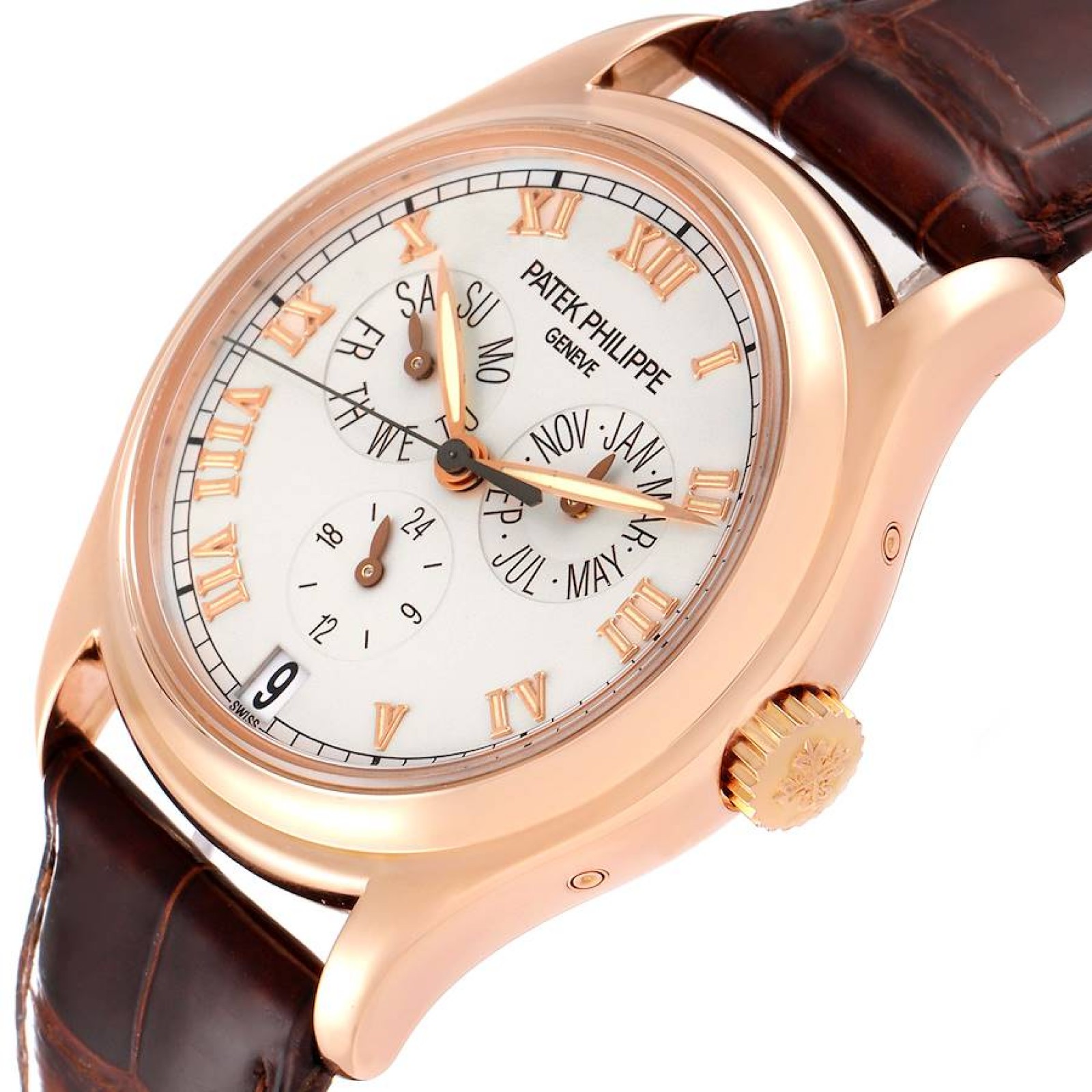 Patek Philippe Complicated Annual Calendar Rose Gold Mens Watch 5035